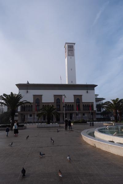 Clock Tower and Town Hall in Casablanca Public Square Casablanca, Morocco