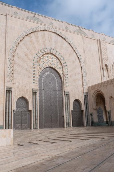 Grand Islamic Archway at a Moroccan Architectural Complex Casablanca, Morocco