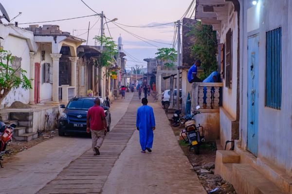 Late-afternoon street scene in Moroni, Comoros M'lédjélé, Comoros