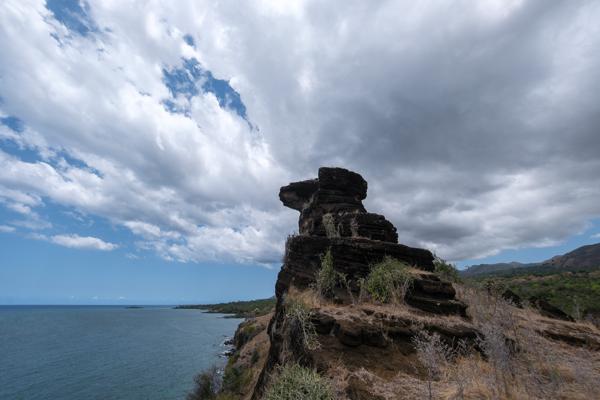 Coastal Rock Pinnacle on Grande Comore, Comoros Salémani, Comoros