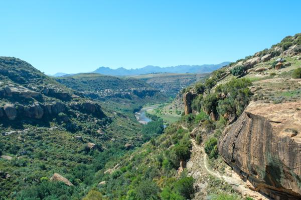 Village group Malealea, Lesotho