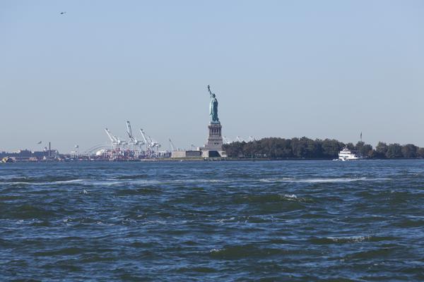 Statue of Liberty from New York Harbor (October 2010) New York, United States