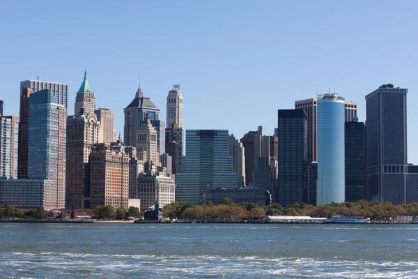 Lower Manhattan Skyline from the Hudson River (October 2010) Jersey City, United States