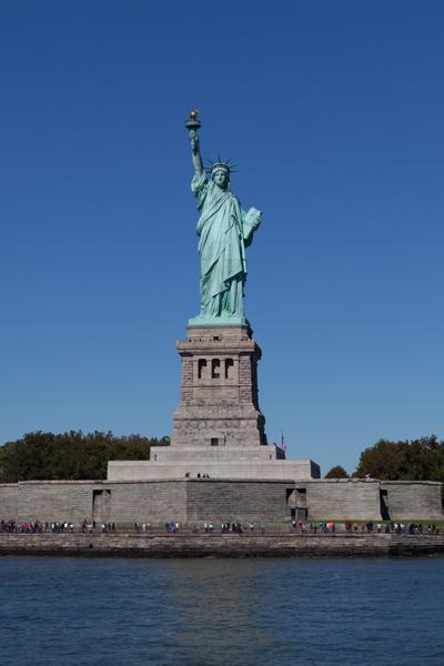 Statue of Liberty from New York Harbor (October 2010) New York, United States