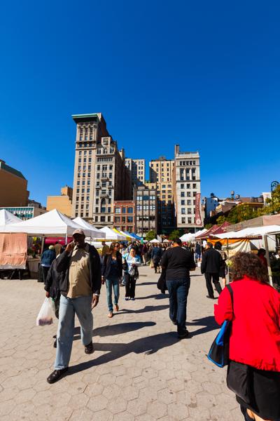 Union Square Greenmarket on a Clear October Morning, New York City New York, United States