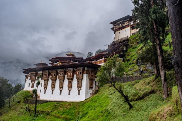 Tango Monastery (Tango Dzong) in Mist, Thimphu District, Bhutan Boegarna_Dodennang, Bhutan