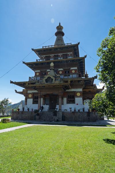 Traditional Bhutanese Buddhist Temple in Thimphu, Bhutan Lakhu Tshowogm, Bhutan
