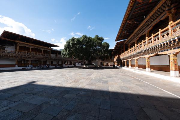 Courtyard of Punakha Dzong, Bhutan Yebisa, Bhutan