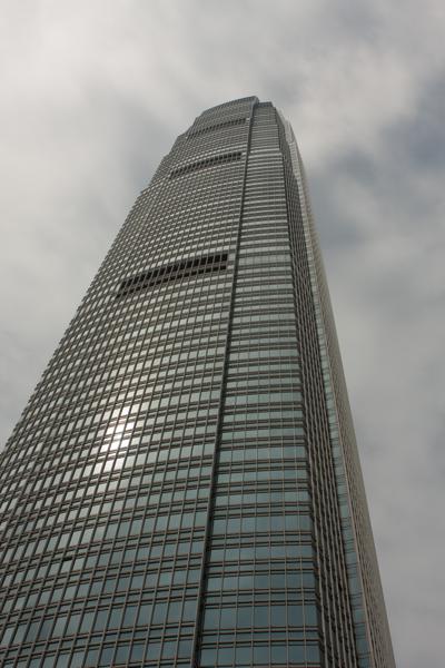 Two IFC Tower viewed from below, Central Hong Kong (February 2009) Hong Kong, China