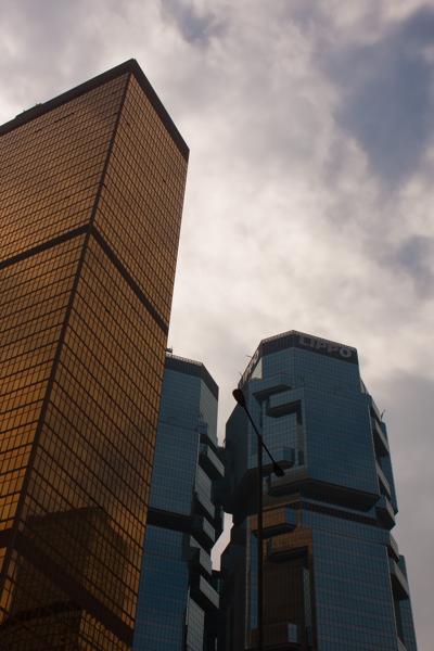 Lippo Centre and Far East Finance Centre under a Cloudy Sky, Hong Kong (2009) Hong Kong, China