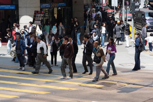 Pedestrians Crossing Outside SOGO, Causeway Bay (Hong Kong) Hong Kong, China