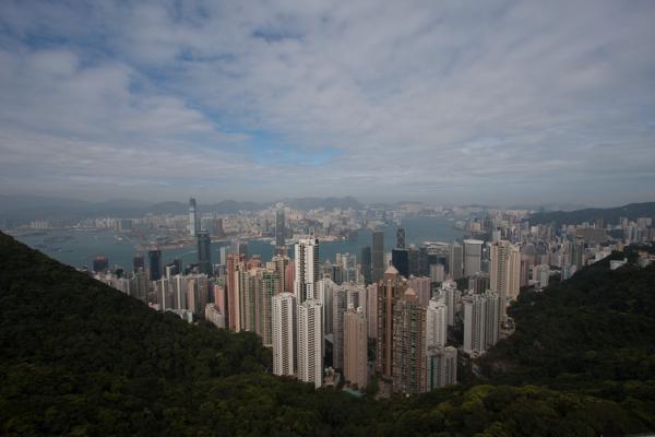 Hong Kong Skyline from Victoria Peak Overlooking Victoria Harbour (2009) Hong Kong, China
