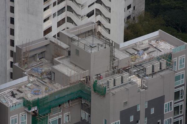Rooftop Construction on Residential Building, Sai Ying Pun (Hong Kong Island) Hong Kong, China