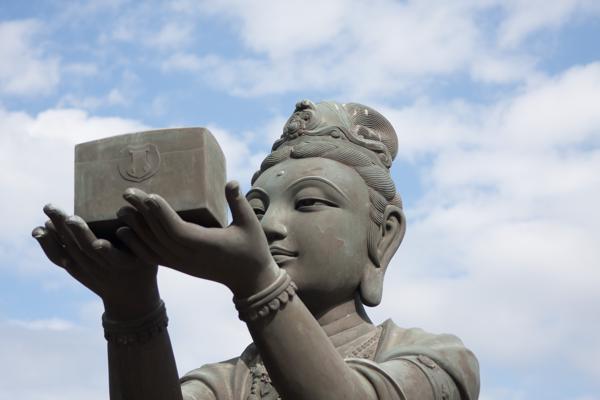 Offering Deva Statue at Ngong Ping, Lantau Island (Hong Kong) Hong Kong, China