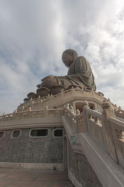 Tian Tan Buddha (Big Buddha) viewed from the base, Ngong Ping, Hong Kong Hong Kong, China