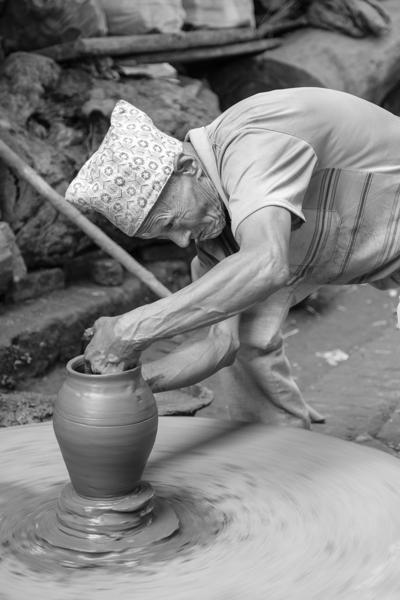 Traditional Pottery in Action Bhaktapur, Nepal