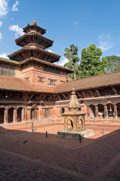 Traditional Newari Pagoda in Bhaktapur Courtyard, Nepal Lalitpur, Nepal