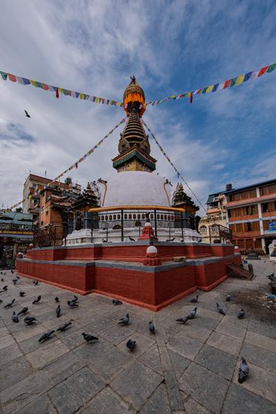 Boudhanath Stupa in Kathmandu with Prayer Flags Kathmandu Metropolitan, Nepal