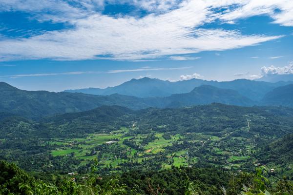 Panoramic Himalayan Valley in Nepal Bandipur, Nepal