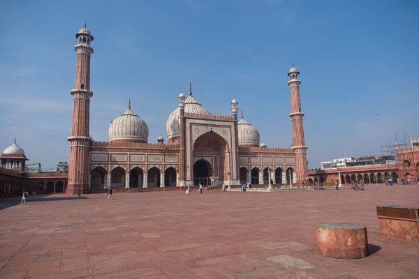 Jama Masjid Courtyard and Main Prayer Hall, Old Delhi Delhi, India