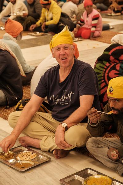 Langar Meal at a Sikh Gurdwara in Old Delhi Delhi, India