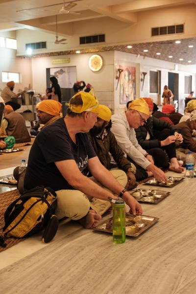 Langar meal at a Sikh gurdwara in Old Delhi Delhi, India