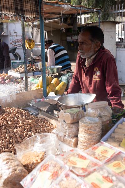 Street Snack Vendor at a Market Stall in Bikaner, Rajasthan Bikaner, India