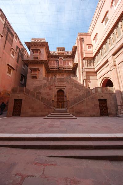 Courtyard Staircase Inside Junagarh Fort, Bikaner Bikaner, India
