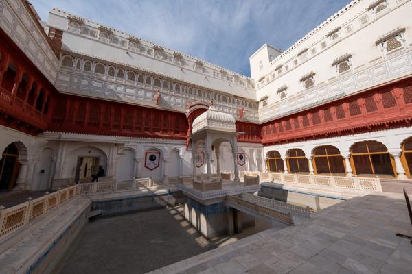 Inner Courtyard at Junagarh Fort, Bikaner (Rajasthan, India) Bikaner, India