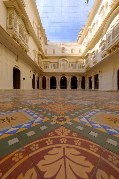 Ornate Palace Courtyard in Bikaner, Rajasthan (Junagarh Fort) Bikaner, India