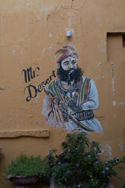 “Mr. Desert” Mural in Jaisalmer, Rajasthan Jaisalmer, India