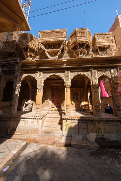 Carved Sandstone Haveli Facade in Jaisalmer, Rajasthan Jaisalmer, India