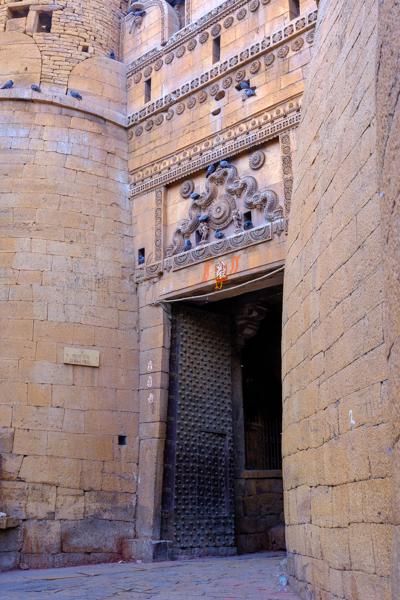 Ornate Sandstone Gateway at Jaisalmer Fort, Rajasthan Jaisalmer, India