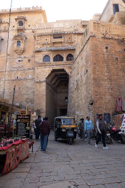 Street Scene at Jaisalmer Fort Entrance, Rajasthan Jaisalmer, India