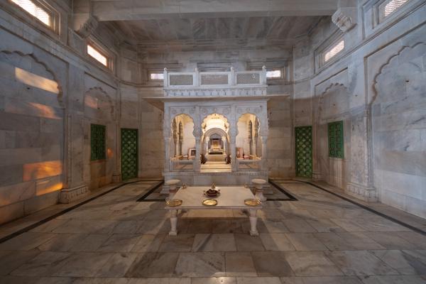 Marble Shrine Interior in Mandore, Jodhpur (Rajasthan, India) Jodhpur, India