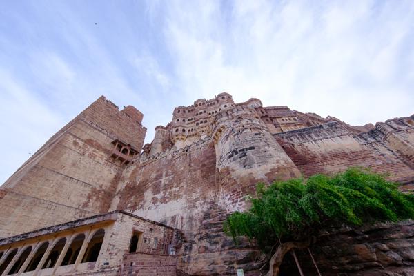 Mehrangarh Fort Viewed from Below, Jodhpur (India) Jodhpur, India