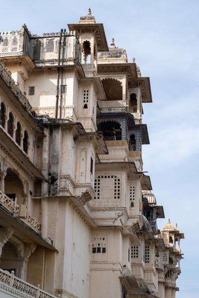 Ornate City Palace Facade, Udaipur (Rajasthan, India) Udaipur, India