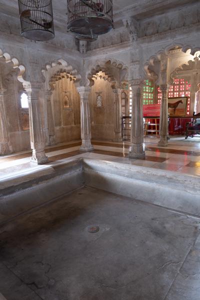Ornate Marble Courtyard Interior, City Palace (Udaipur) Udaipur, India