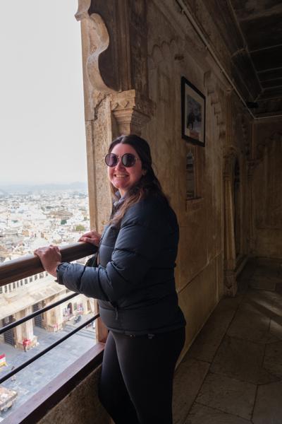 Balcony View Over Udaipur Old City (City Palace Complex) Udaipur, India