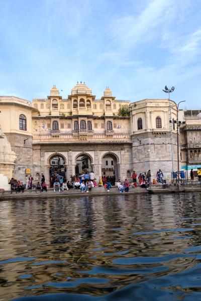 City Palace waterfront on Lake Pichola, Udaipur Udaipur, India