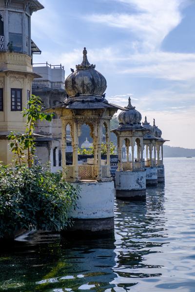 Lakeside Chhatri Pavilions on Lake Pichola, Udaipur Udaipur, India