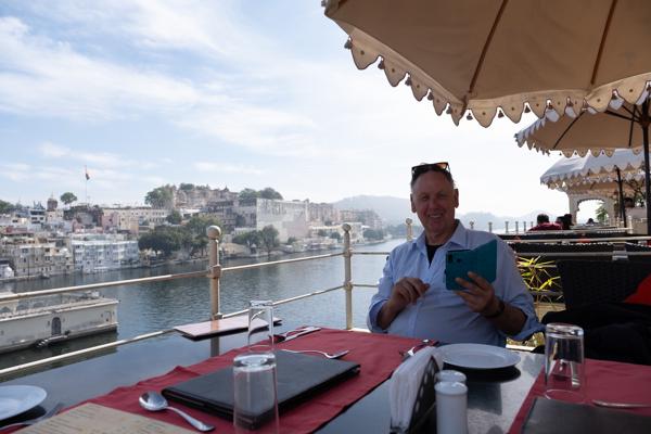 Breakfast Terrace Overlooking Lake Pichola, Udaipur Udaipur, India