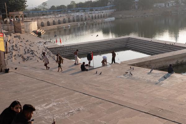 Morning at Pushkar Lake Ghats, Rajasthan Pushkar, India
