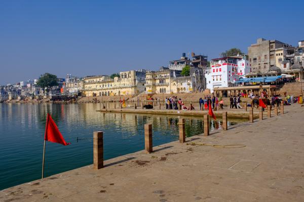 Morning at Pushkar Lake Ghats, Rajasthan (India) Pushkar, India
