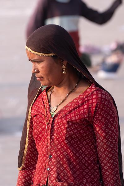 Portrait of a Woman in Traditional Rajasthani Dress, Pushkar (Rajasthan, India) Pushkar, India