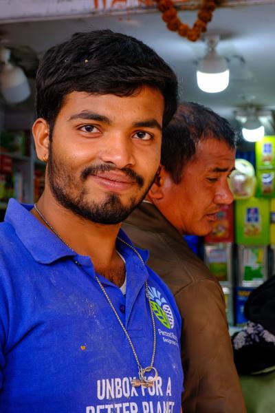 Portrait at a street shop in Jaipur, India Jaipur, India