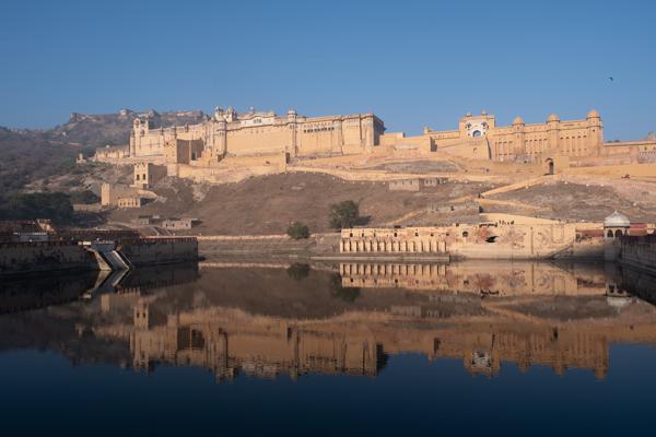 Amber Fort Reflected in Maota Lake, Jaipur (Rajasthan, India) Jaipur, India