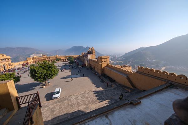View Over the Courtyard at Amer Fort, Jaipur (Rajasthan, India) Jaipur Municipal Corporation, India