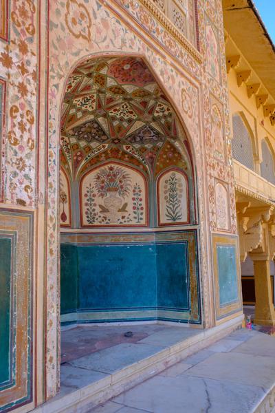 Painted Archway Frescoes at Amer Fort, Jaipur Jaipur Municipal Corporation, India