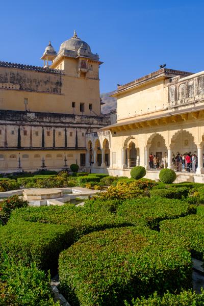 Courtyard Garden at Amer Fort, Jaipur (Rajasthan, India) Jaipur Municipal Corporation, India